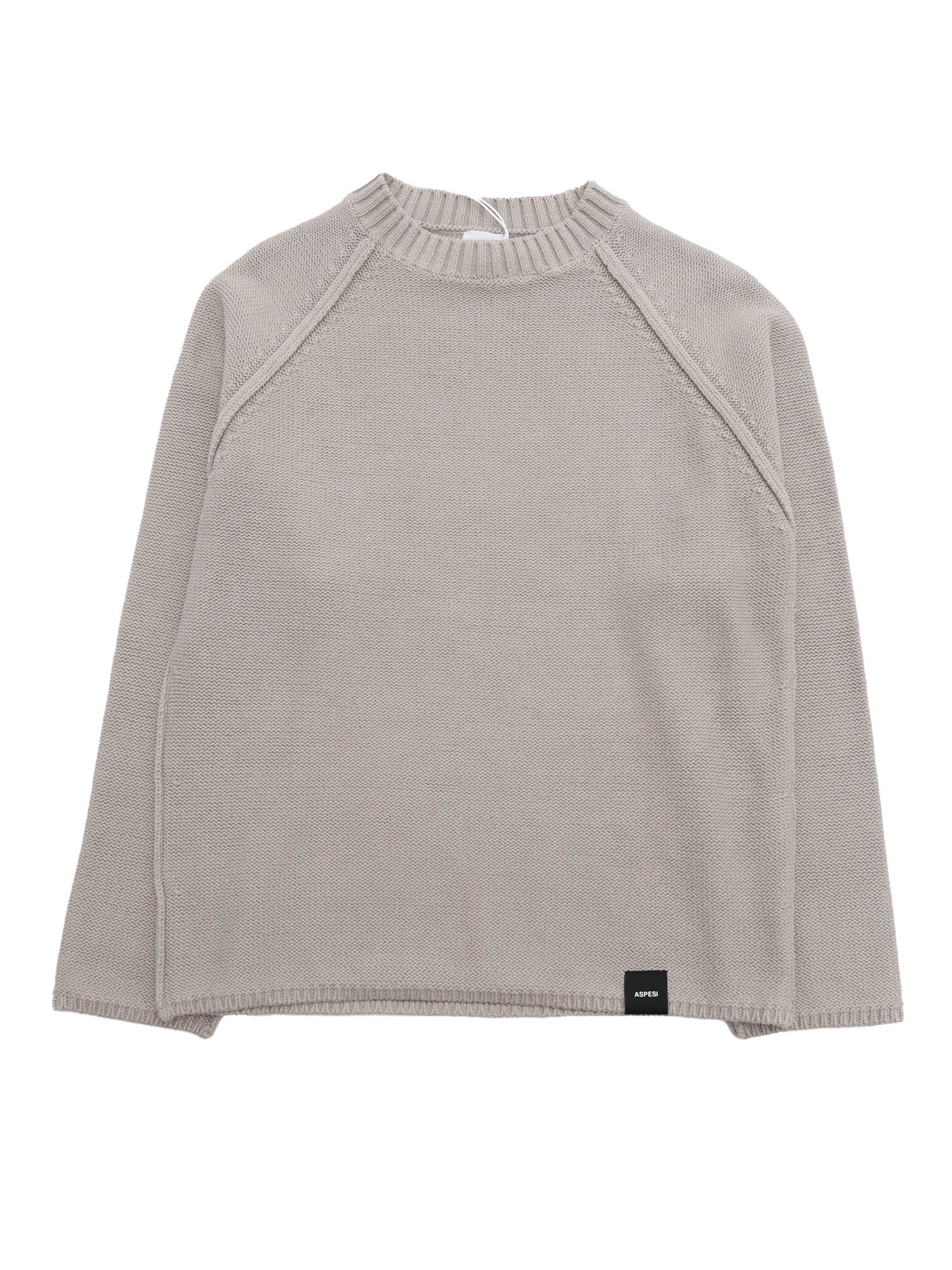 SWEATER Grey Cotton Crewneck