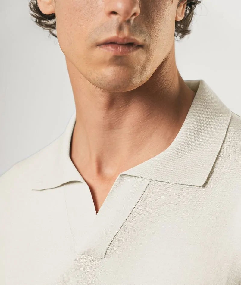 Silk Polo Tulum Red Basic Light Kintwear