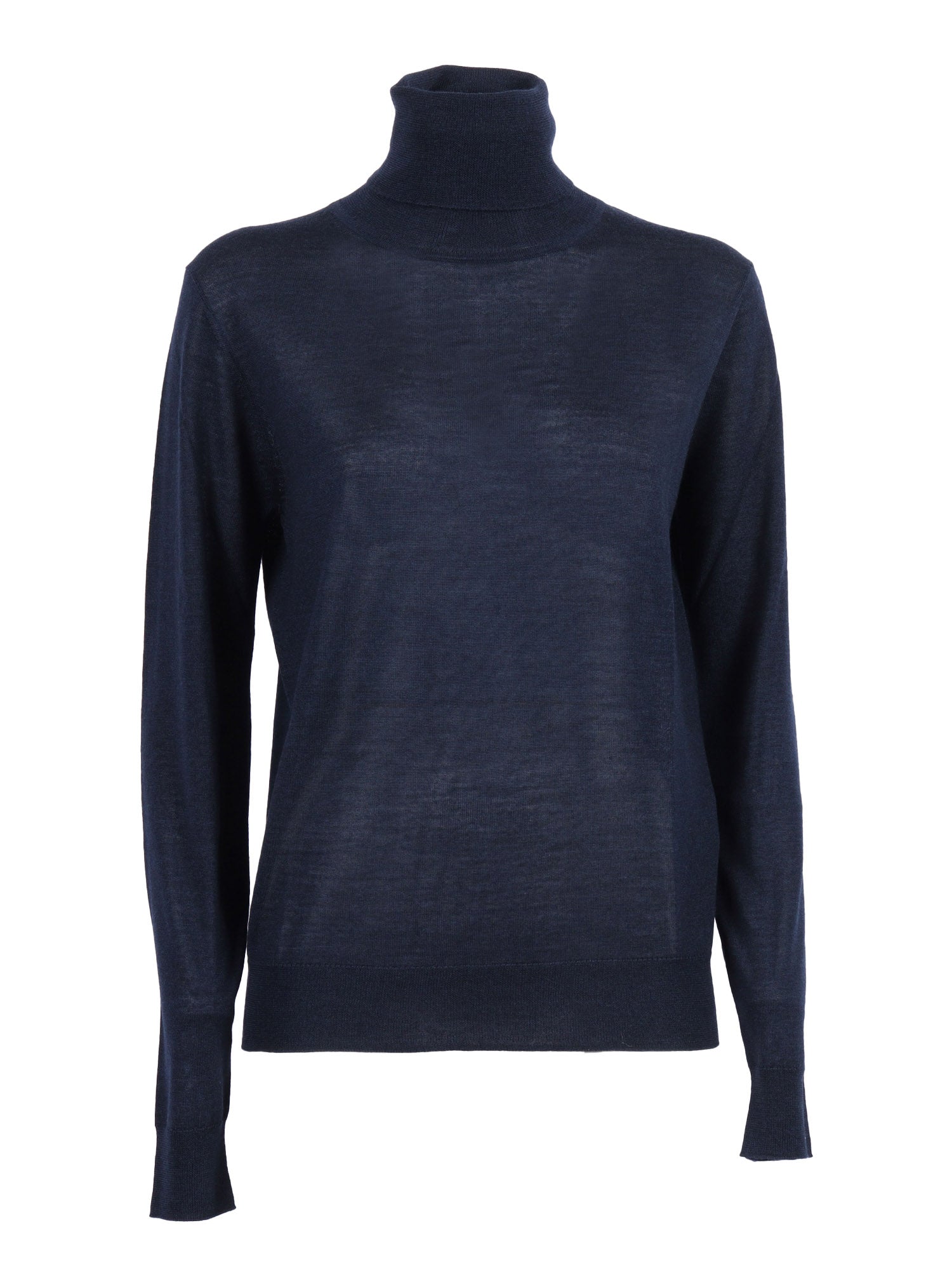 Sweater Blue Wool Silk Cashmere Crewneck