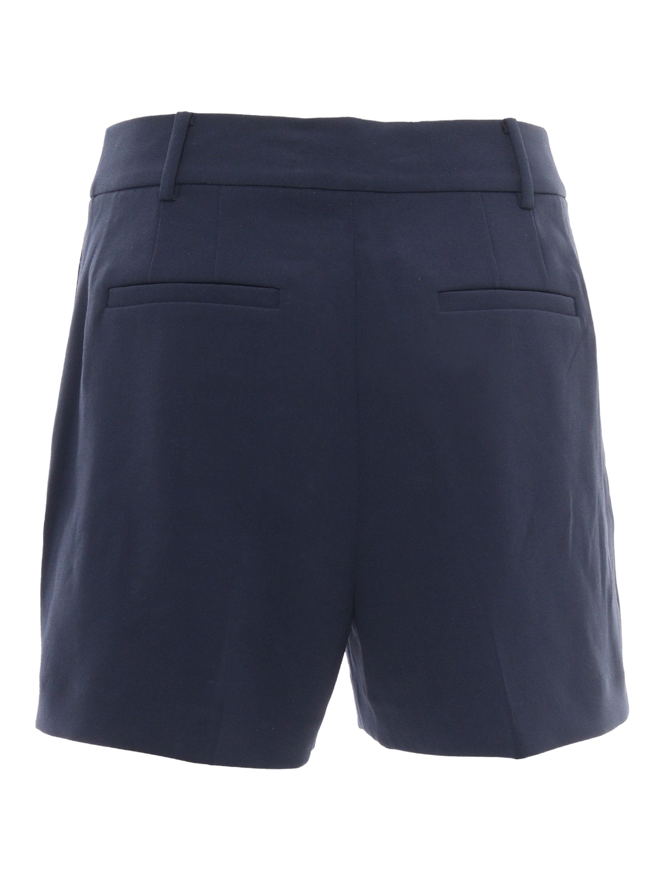 Pleated Short Blue Triacetate Polyester