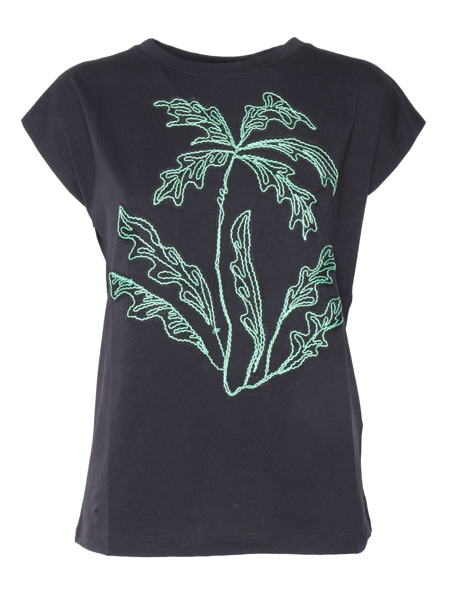 Black t-shirt with print Short Sleeves