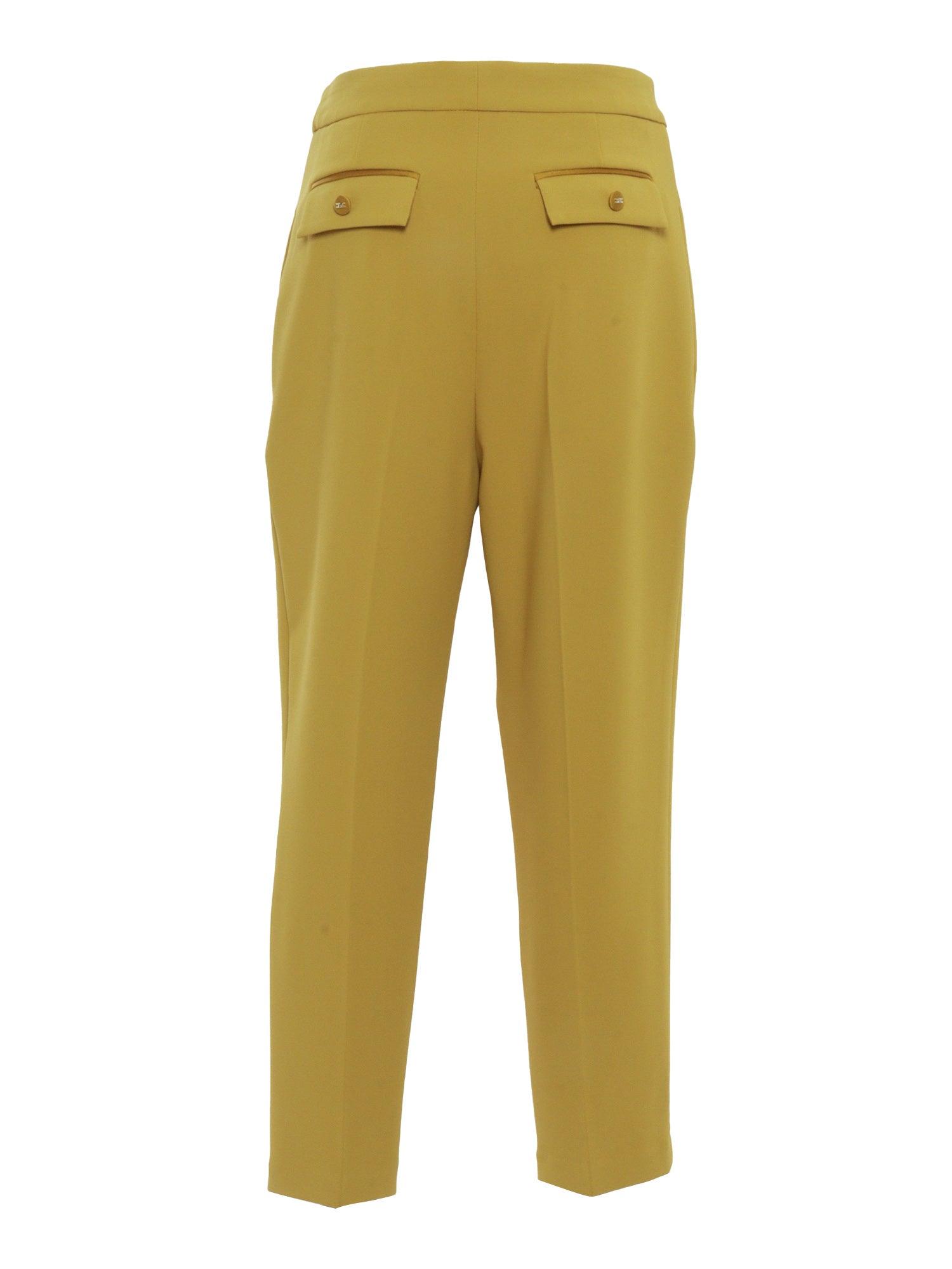 Elegant yellow trousers Polyester Elastane Pant