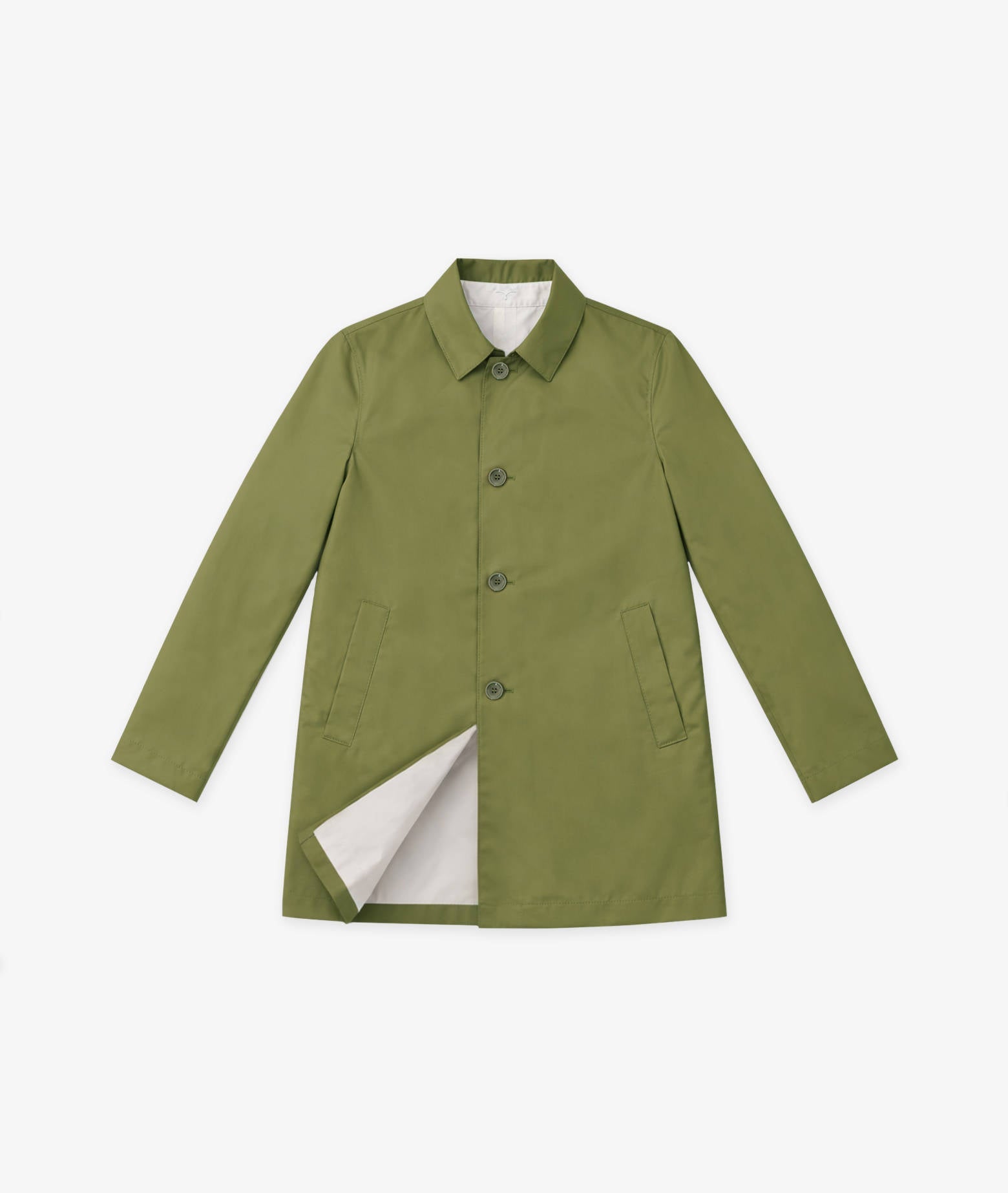Deauville Reversible Duster Coat Blue Raincoat Single Breasted