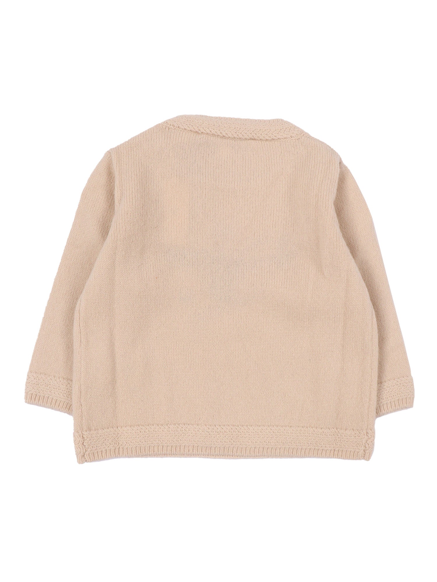 Sweater Beige Wool Crewneck