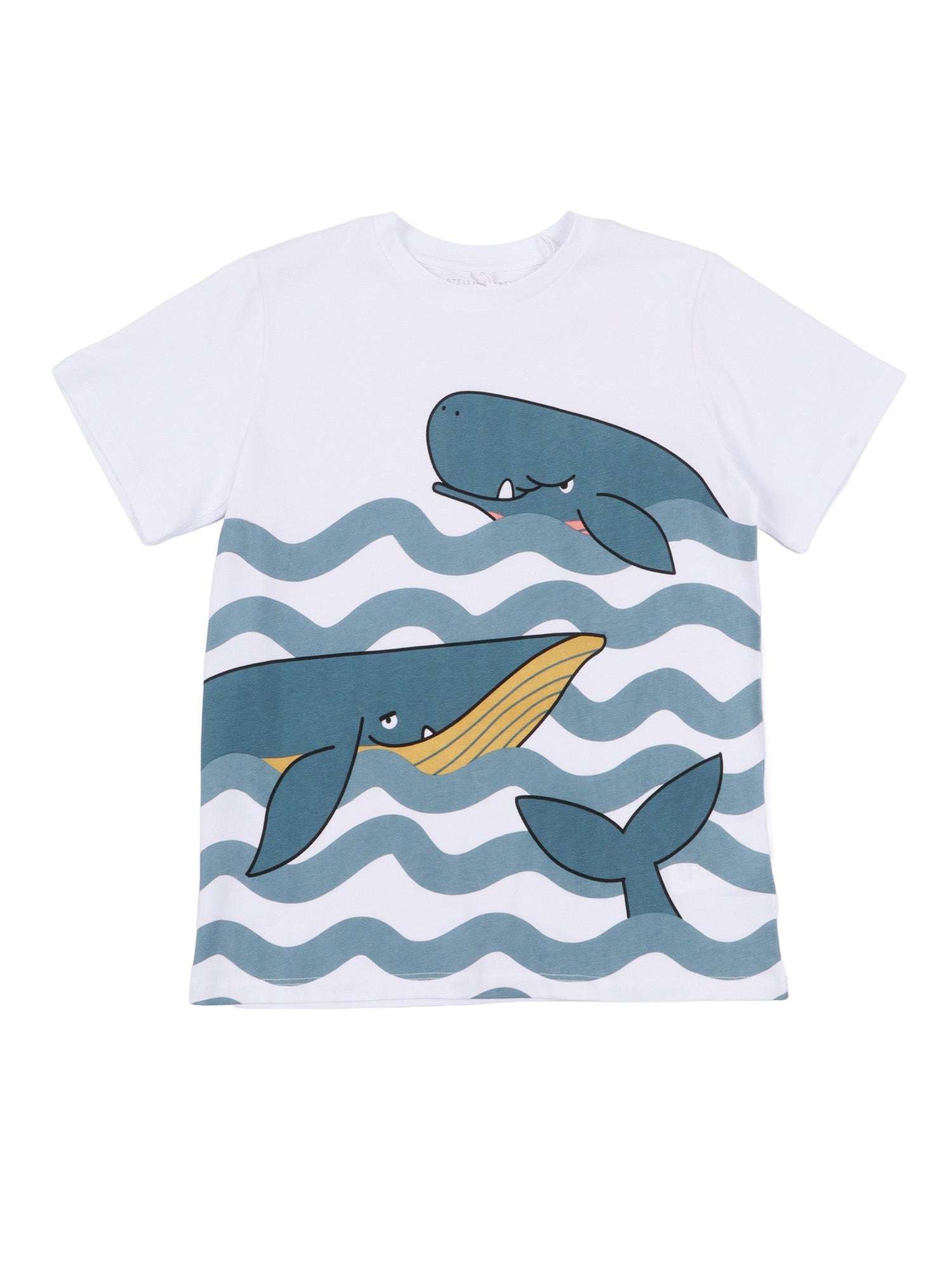T-SHIRT-TOP White Cotton Short Sleeves T-shirt