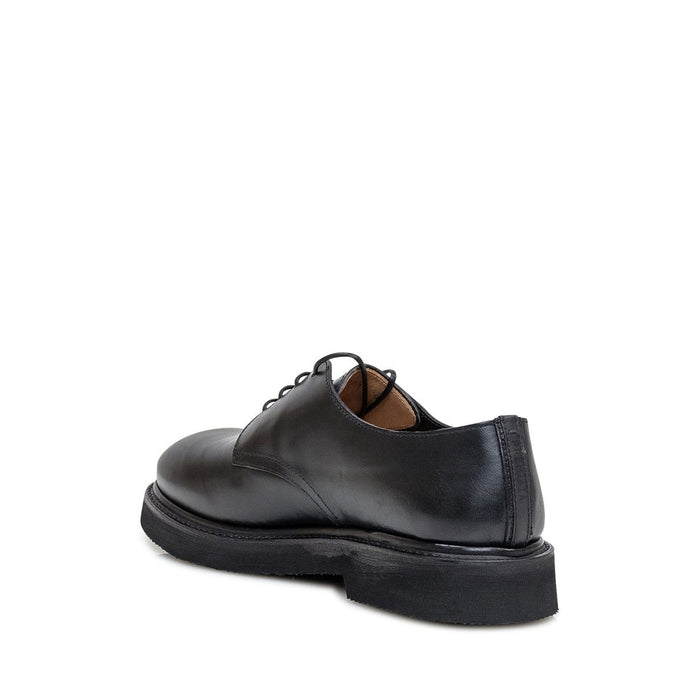 Premiata Lace-Up Derbies Black Calf Leather
