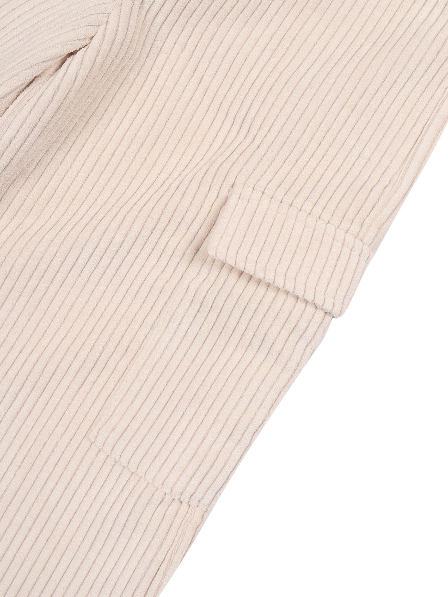 Corduroy Pants With Pockets White