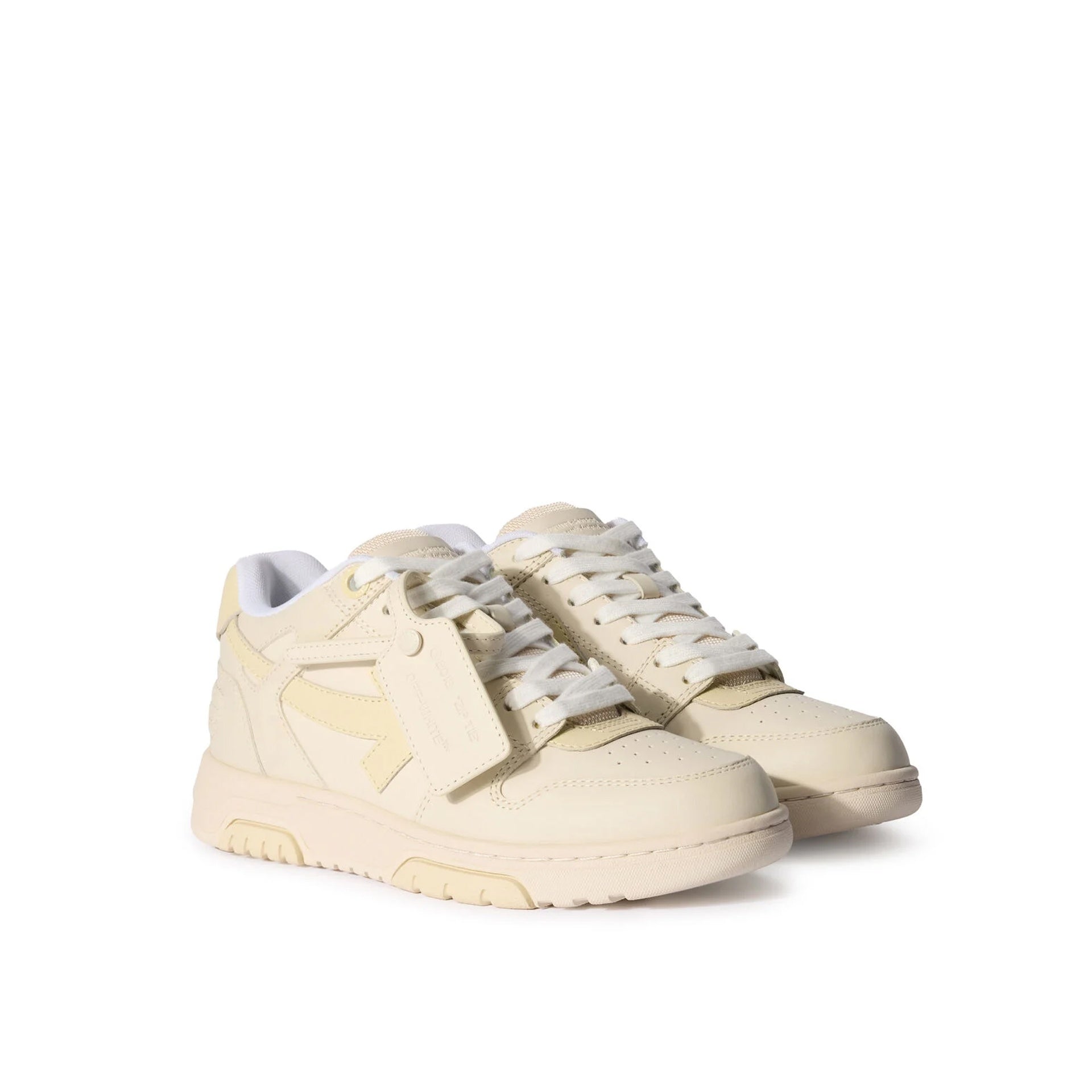 Out Of Office Sneakers Beige Leather