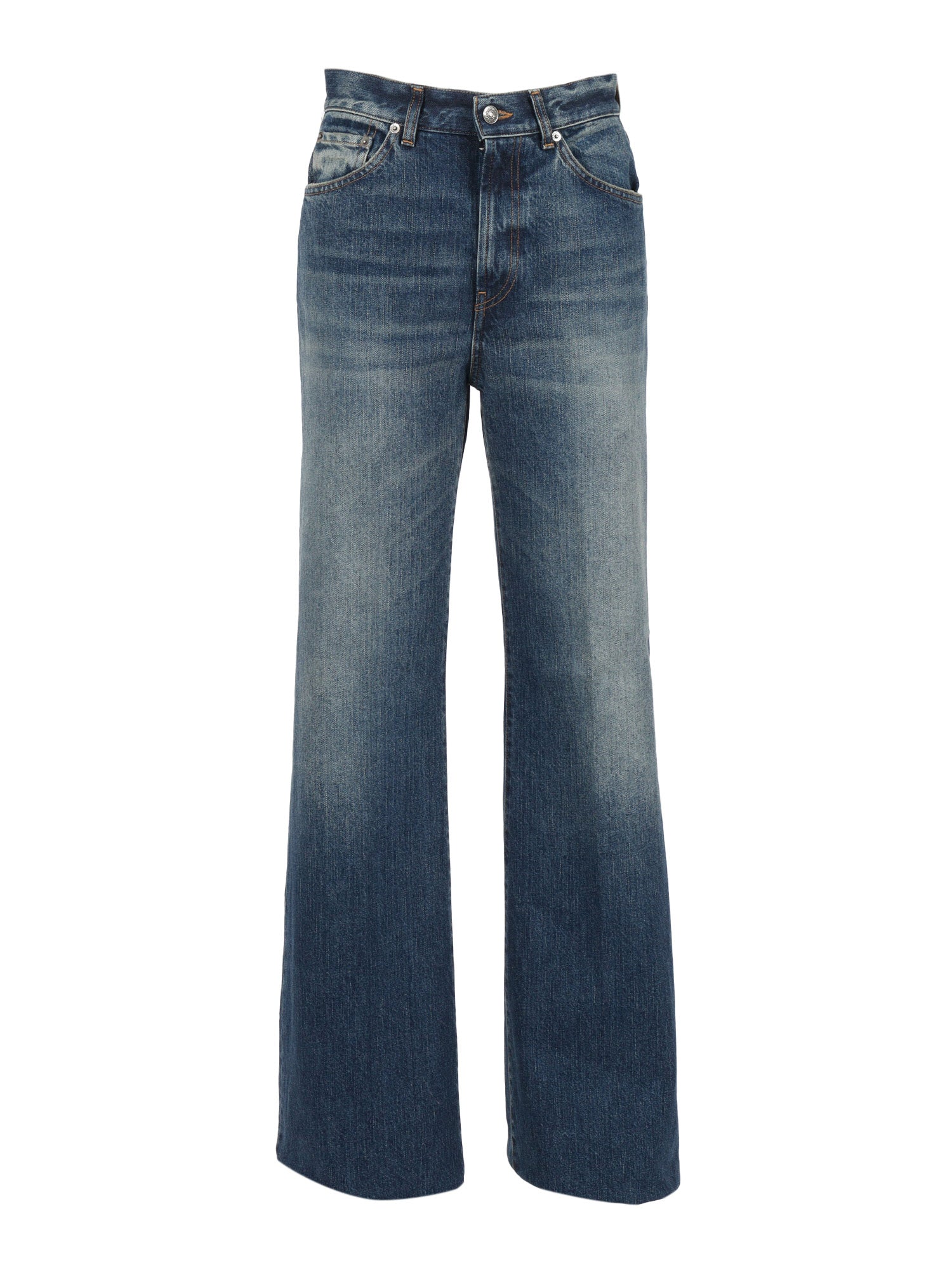 Amber Pants Blue Cotton Jean