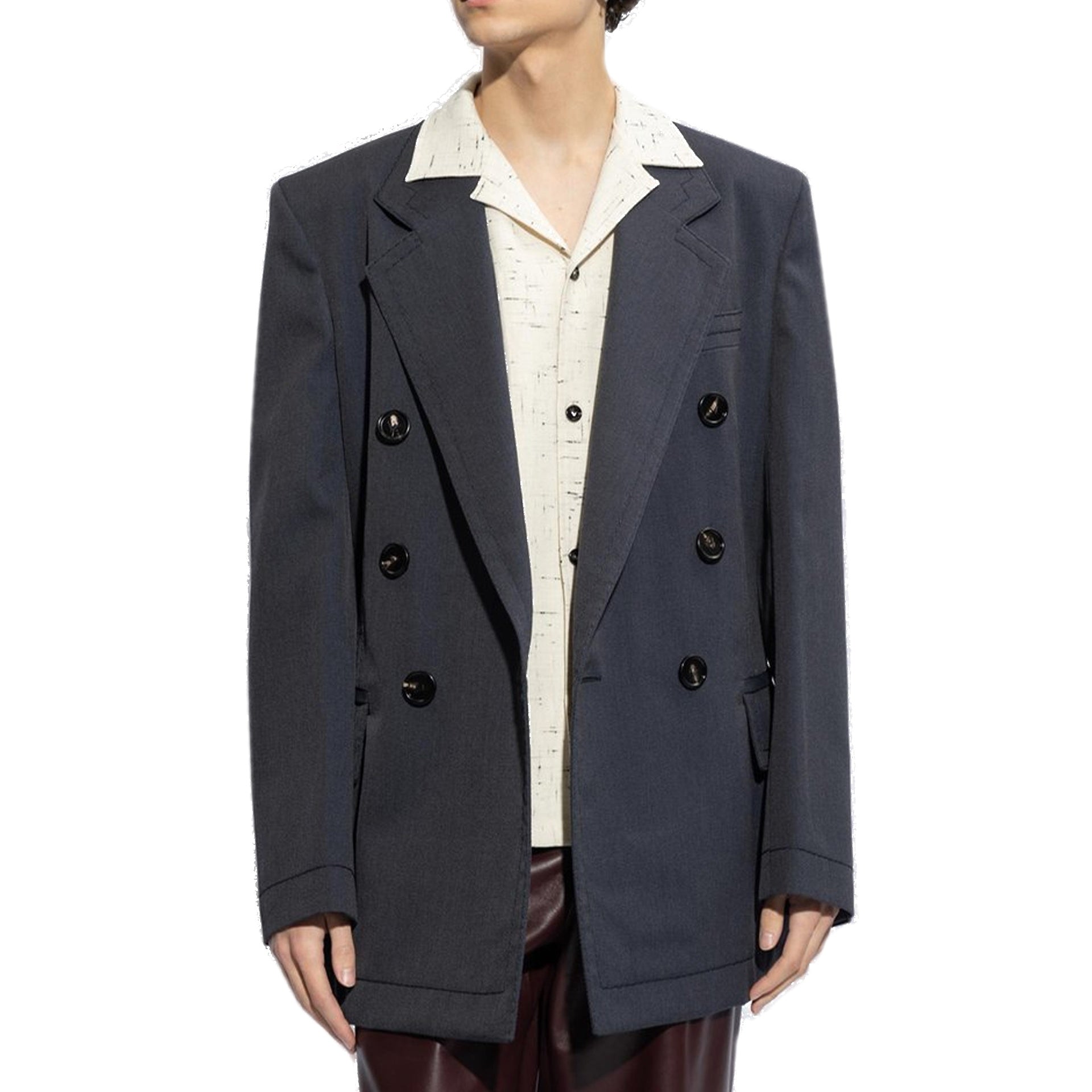 Wool Twill Blazer Blue