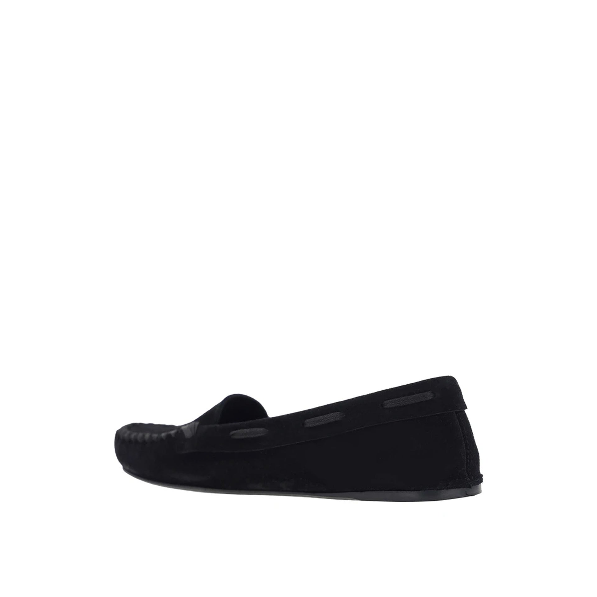 The Row Mabel Leather Loafers Black Calf