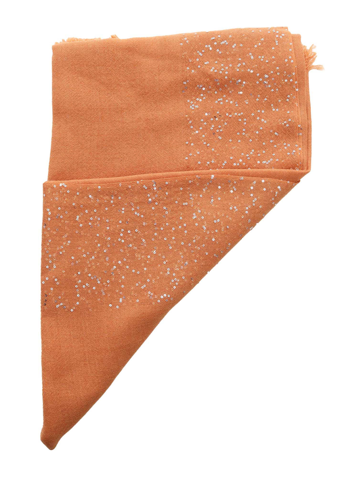 New Dalila scarf Orange Vergin Wool Silk Polyester