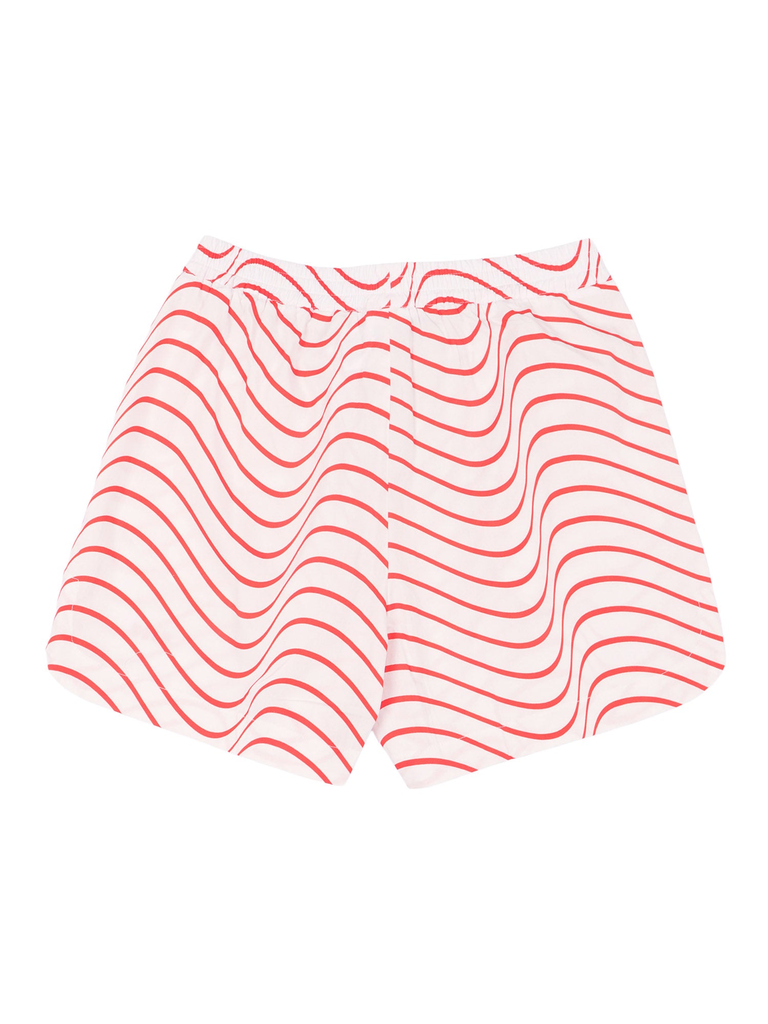 POPLIN SHORTS GIRL Red Cotton Bermuda