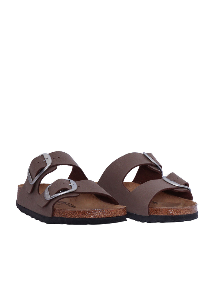 Arizona Big Buckle Mocca, Birkibuc Brown Birkoflor Sole In Eva Sandal
