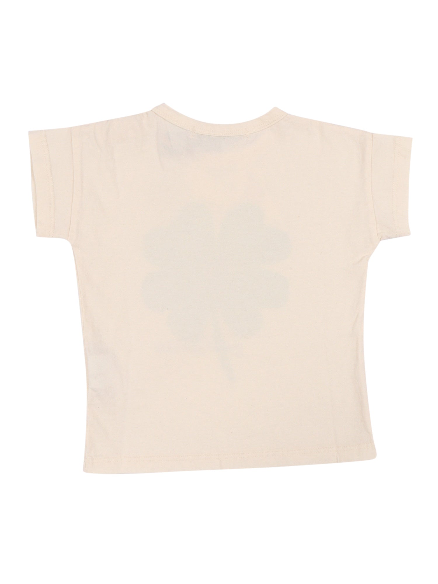 Lucky Clover T-Shirt White Organic Cotton Long Sleeves
