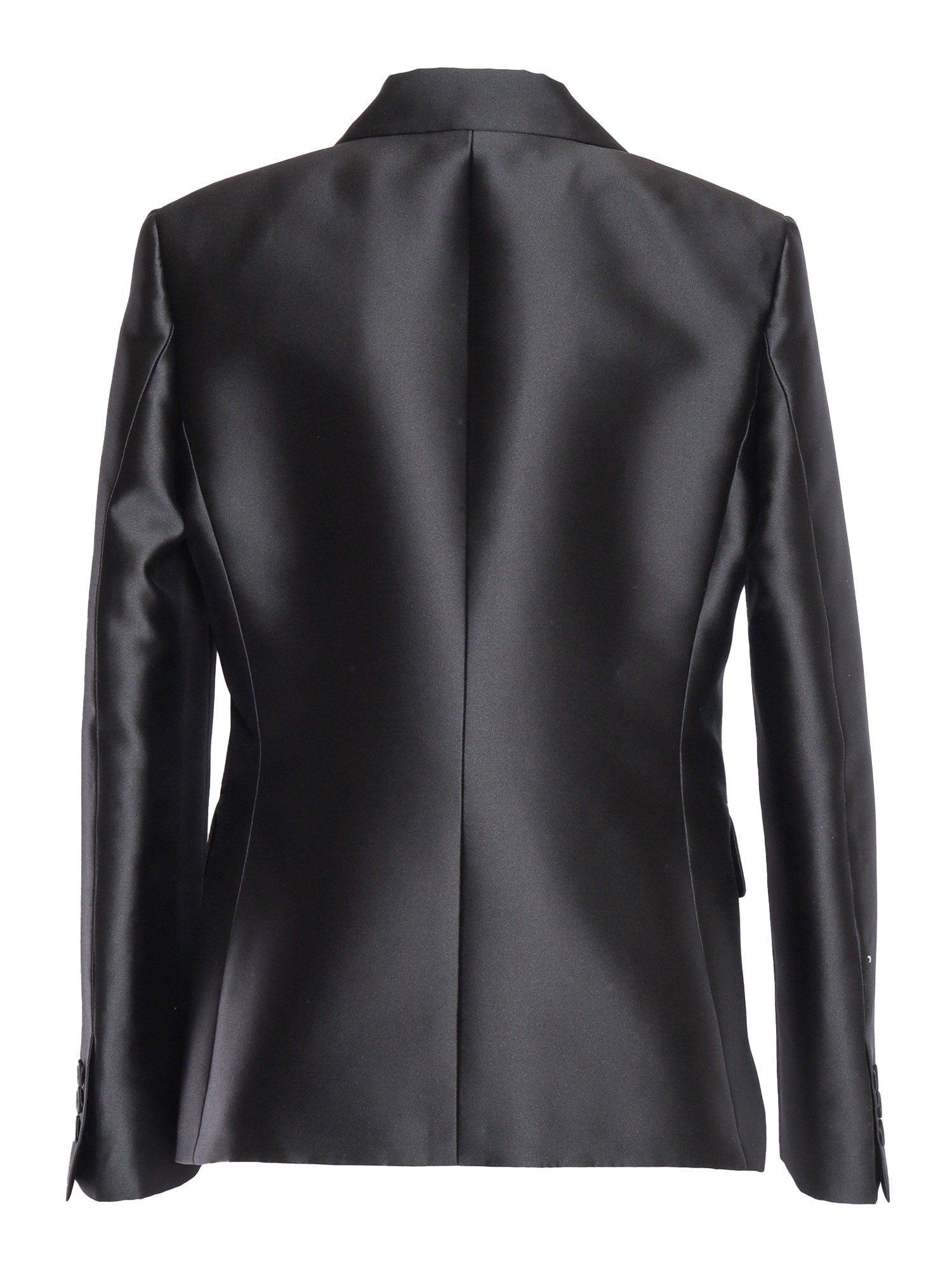 Jacket Black Polyester Silk