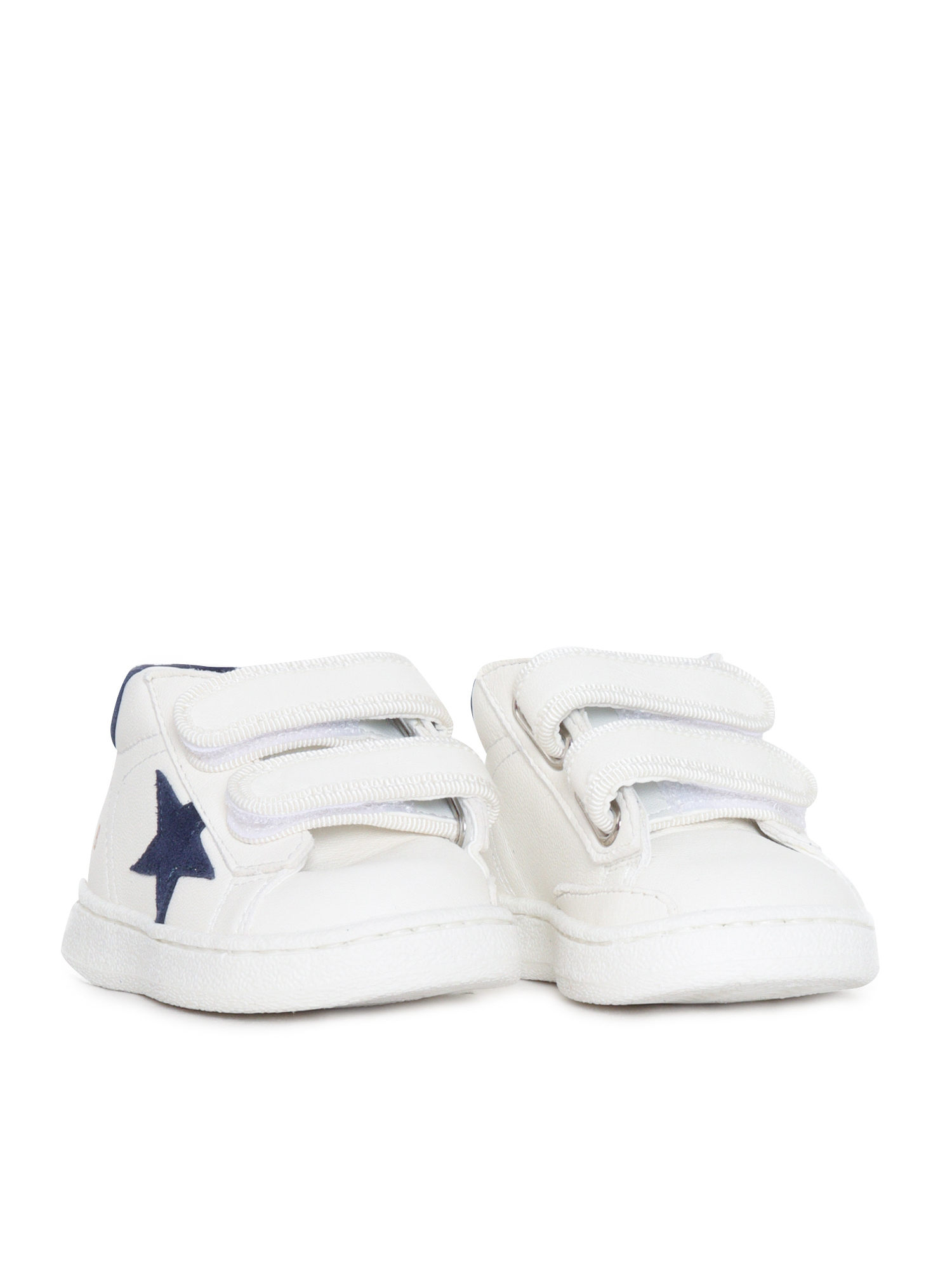 JUNE NAPPA UPPER SUEDE STAR AND HEEL White Kid Sneaker