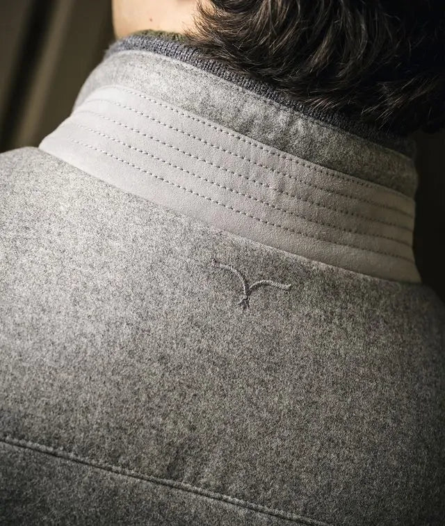 Wool And Cashmere Gilet Megève Lightgray Sportwear Sleevless