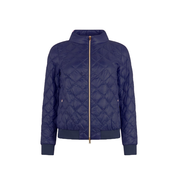 Herno Quilted Down Jacket Blue Polyamide