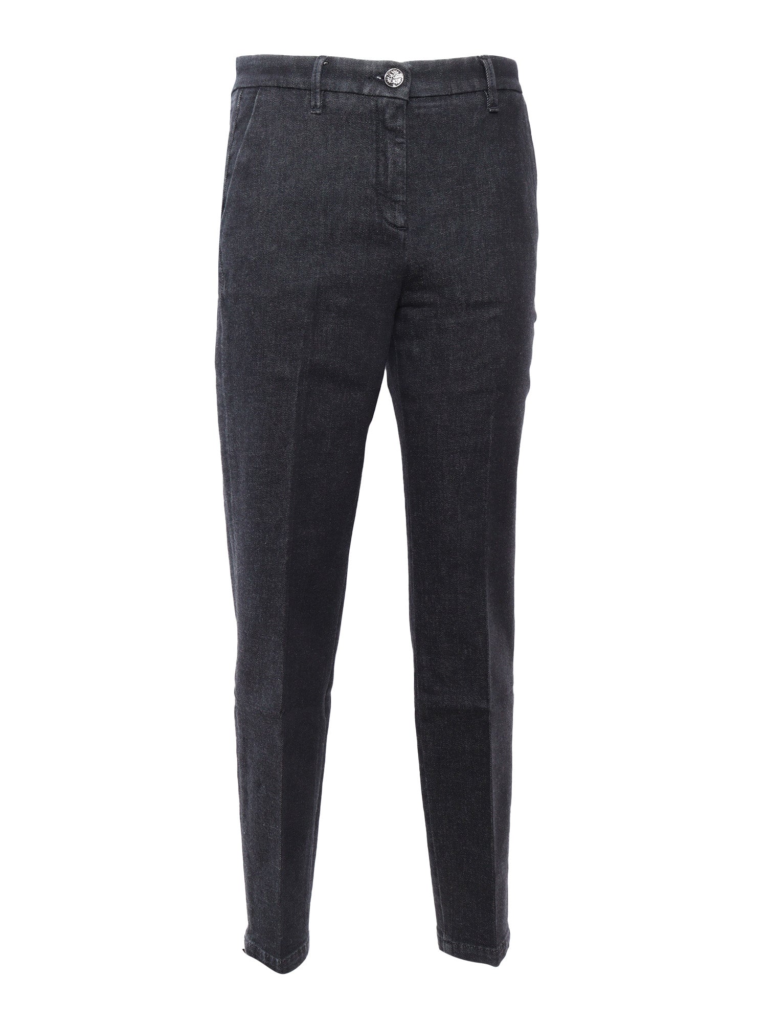 Denim Pants Black Cotton Cashmere Elastane Jean
