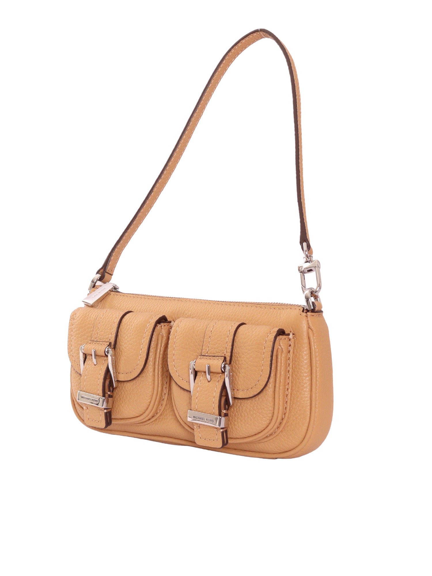 SM CONV POUCHETTE Beige Cow Leather Handbag