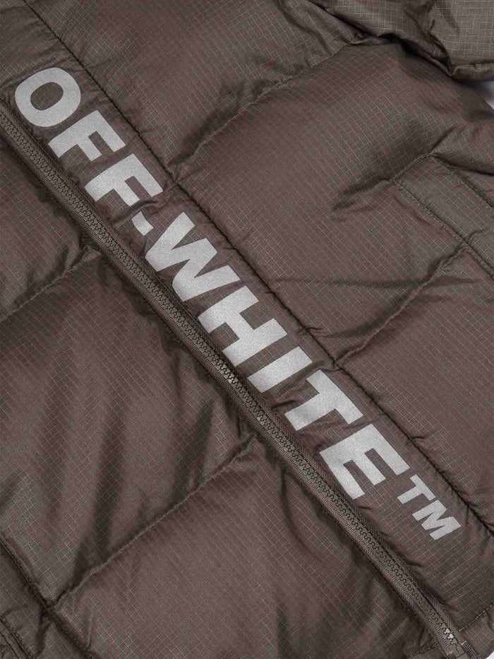 Off White Ripstop Puffer Dark Grey - Ref Heavy Jacket