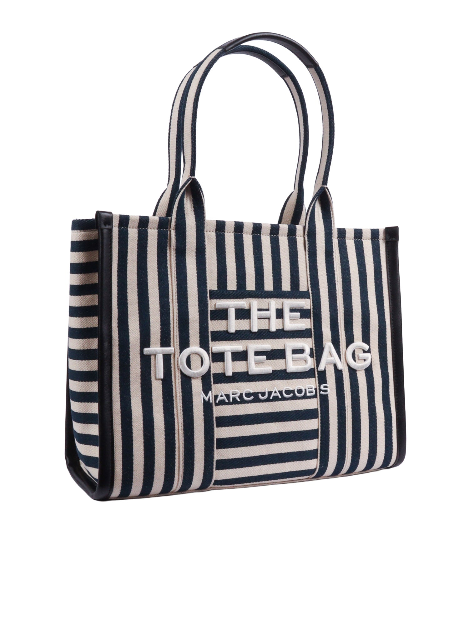 The Large Tote Blue 79.cotton 11.linen 9.rayon Handbag