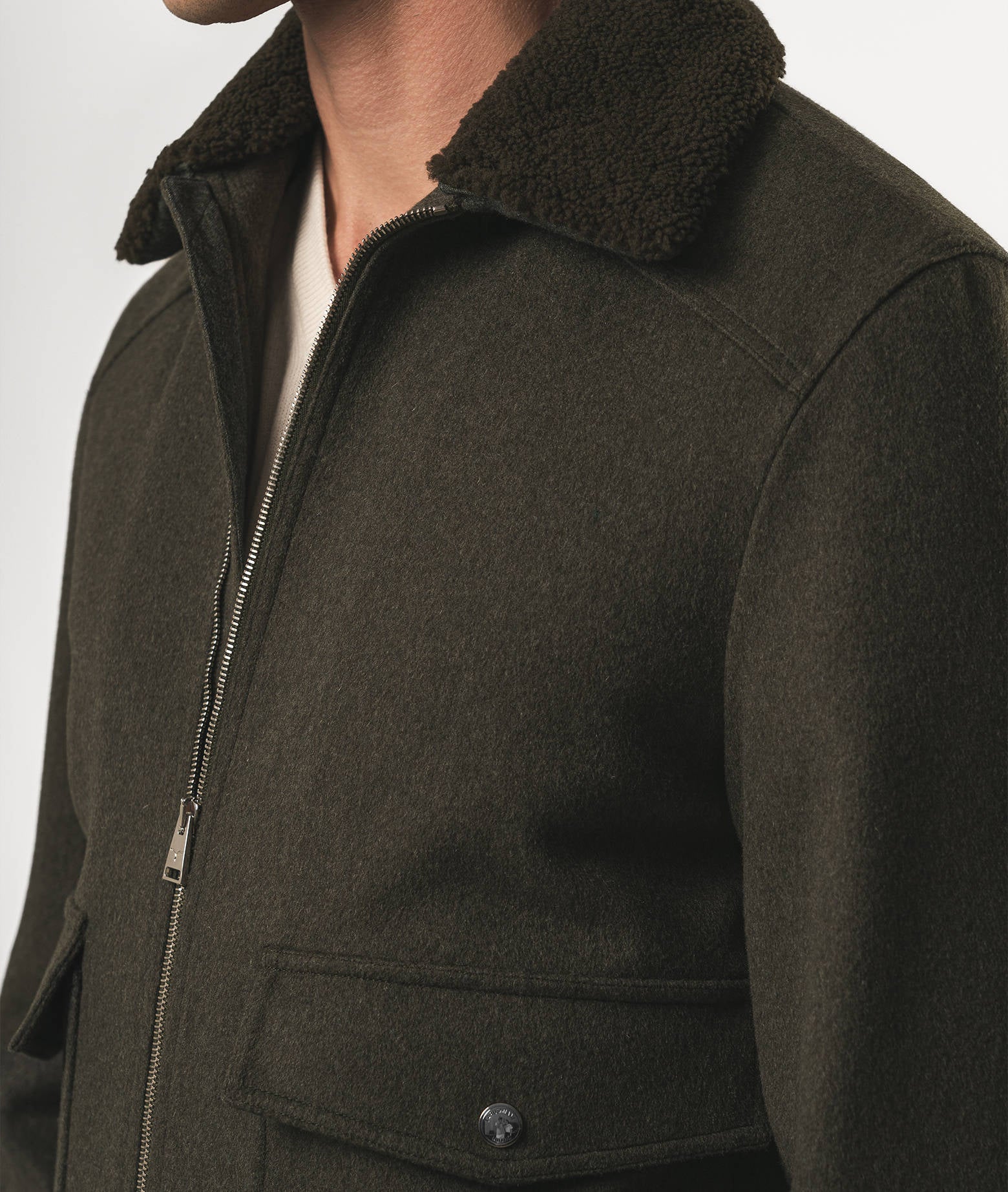 Wool Jacket Elbrus Midnightblue Sportswear (no Padding)