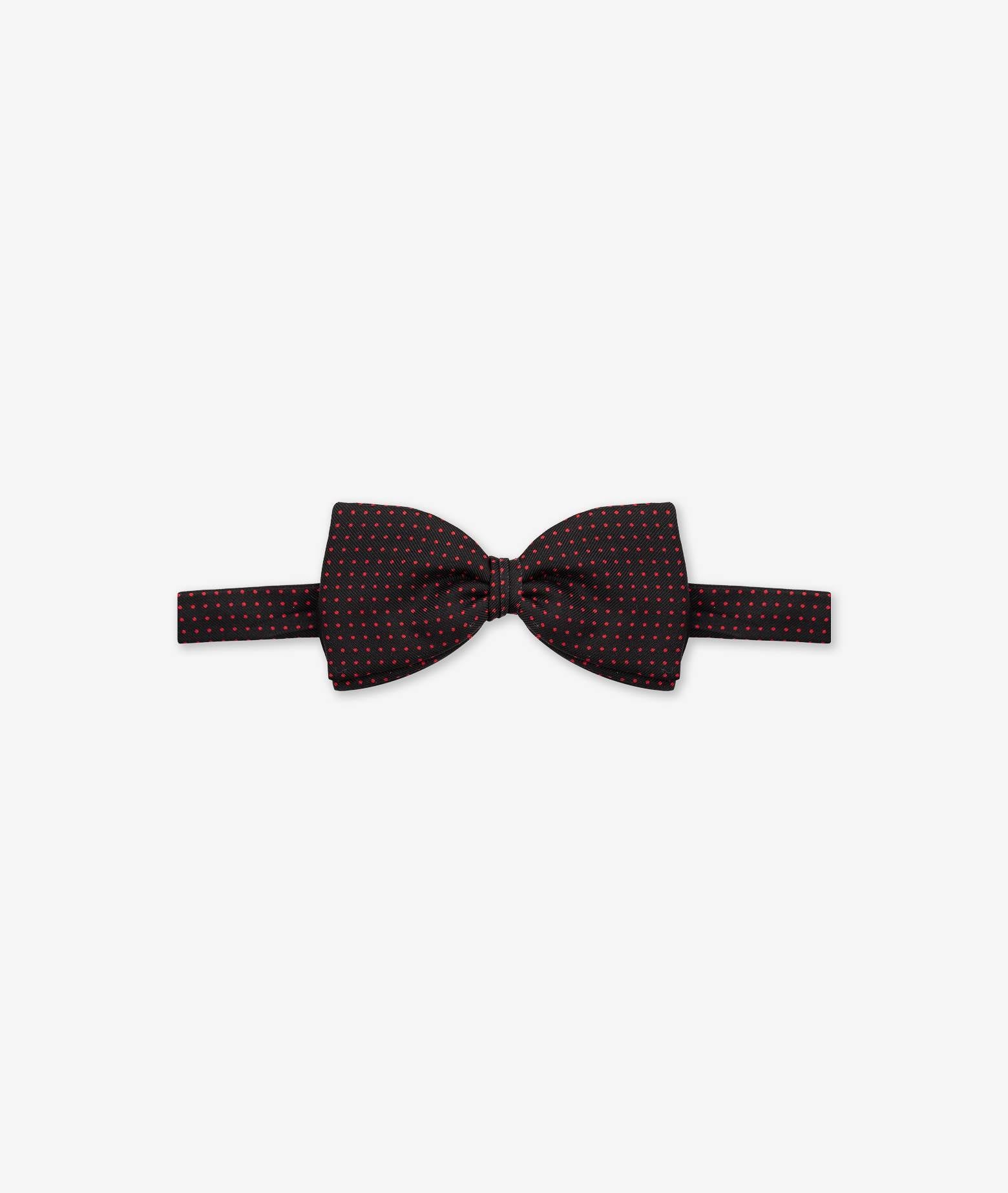 Bow Tie Pois Red Printed