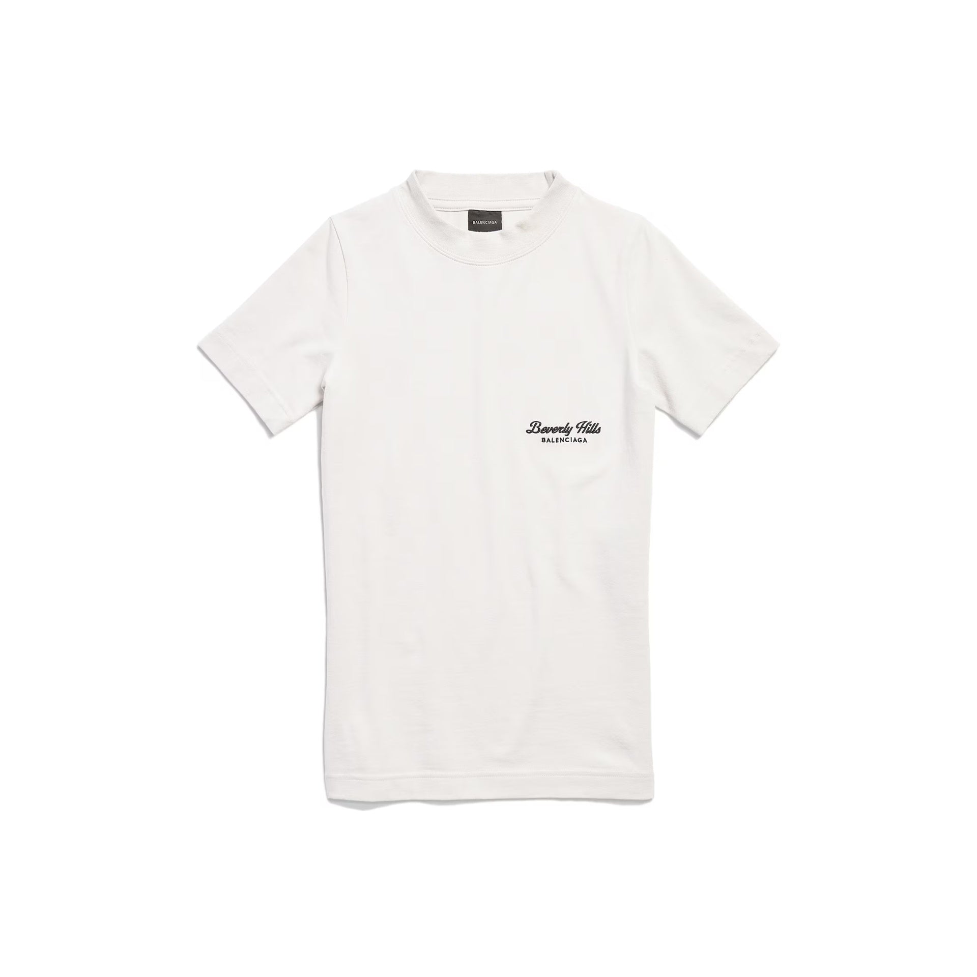 Beverly Hills T-Shirt White Cotton Elastane