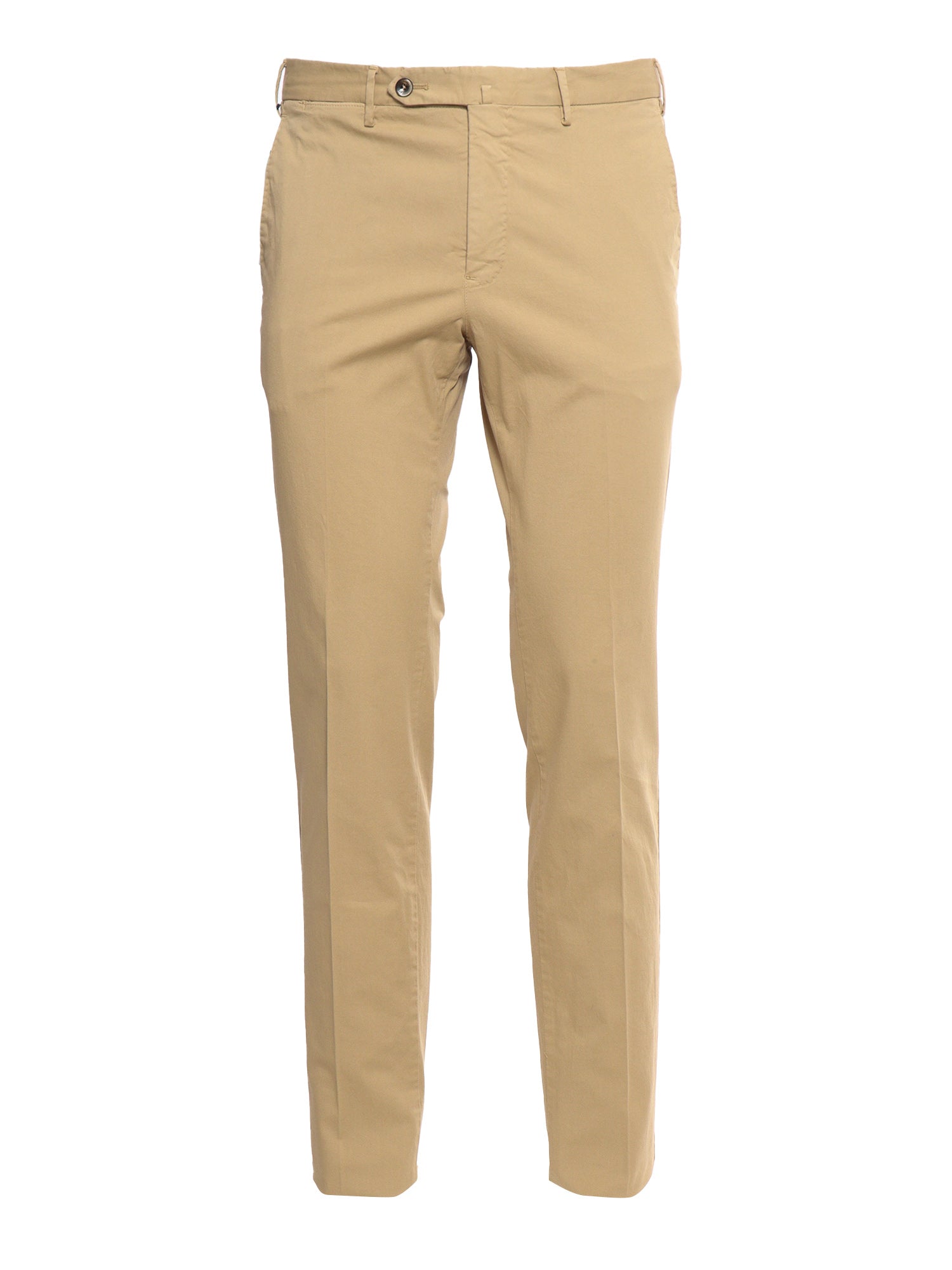 Superslim beige trousers Cotton Elastane Pant