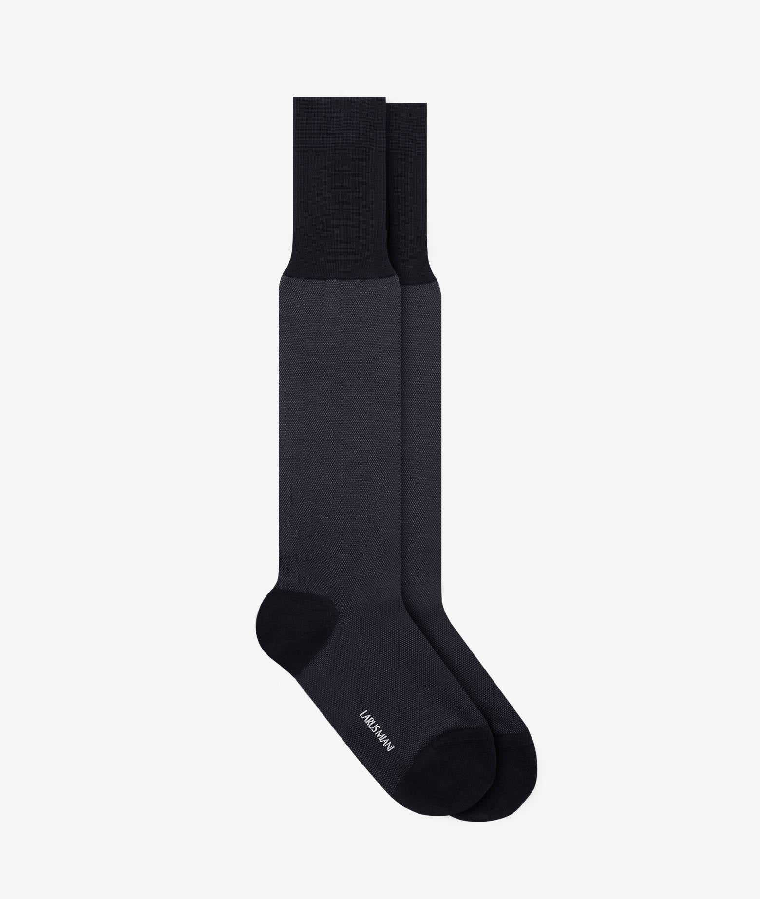 Micro Pattern Socks Navy