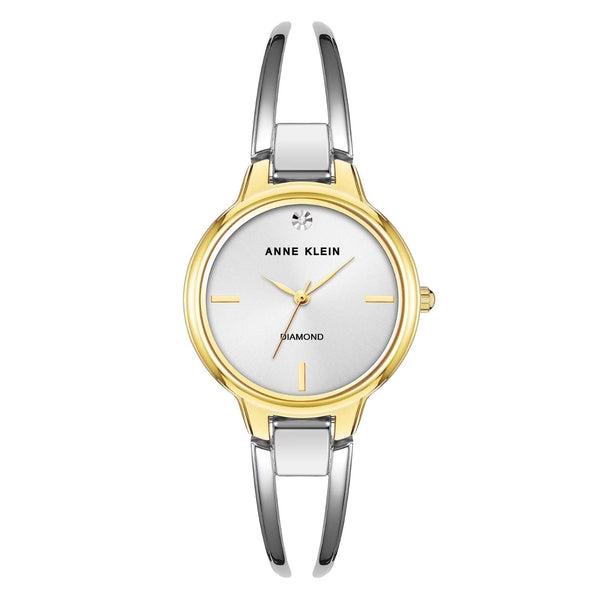 Anne Klein Stainless steel case watch in white