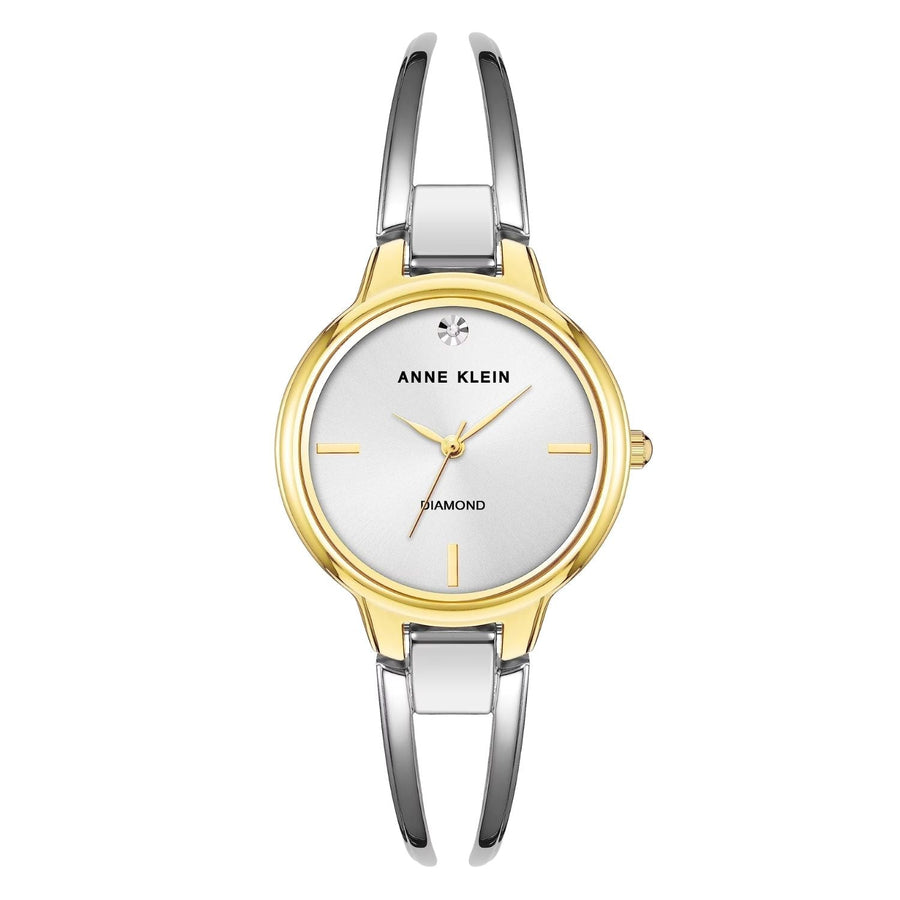 Anne Klein Stainless steel case watch in white