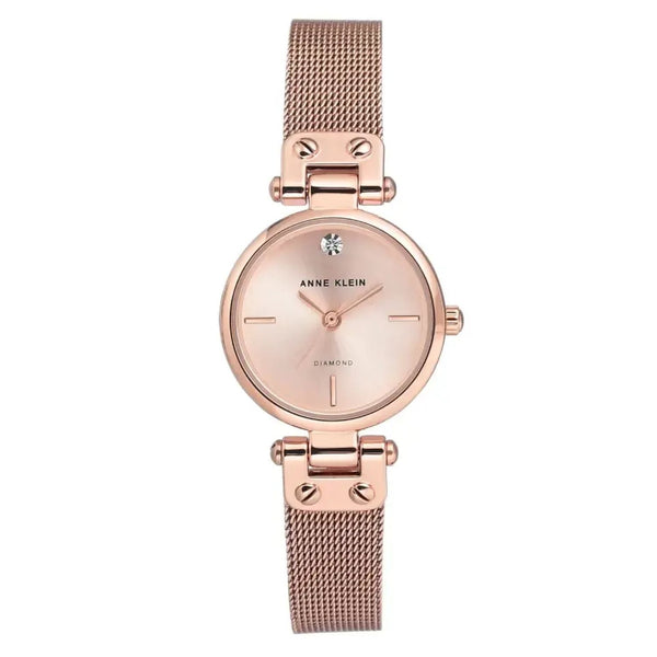 Anne Klein Stainless steel case watch in rose gold