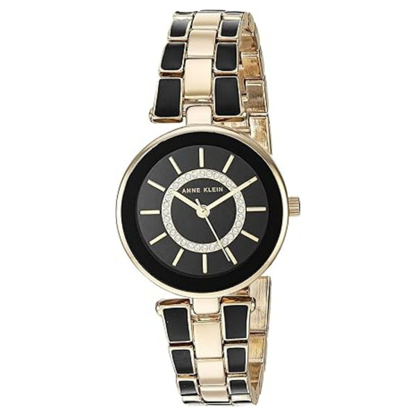 Anne Klein Stainless steel case watch in black