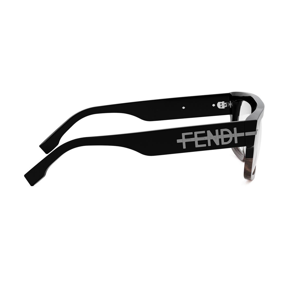 FE50062I Fendi Fendigraphy 005 Nero-Marrone Acetate Occhiali Da Vista