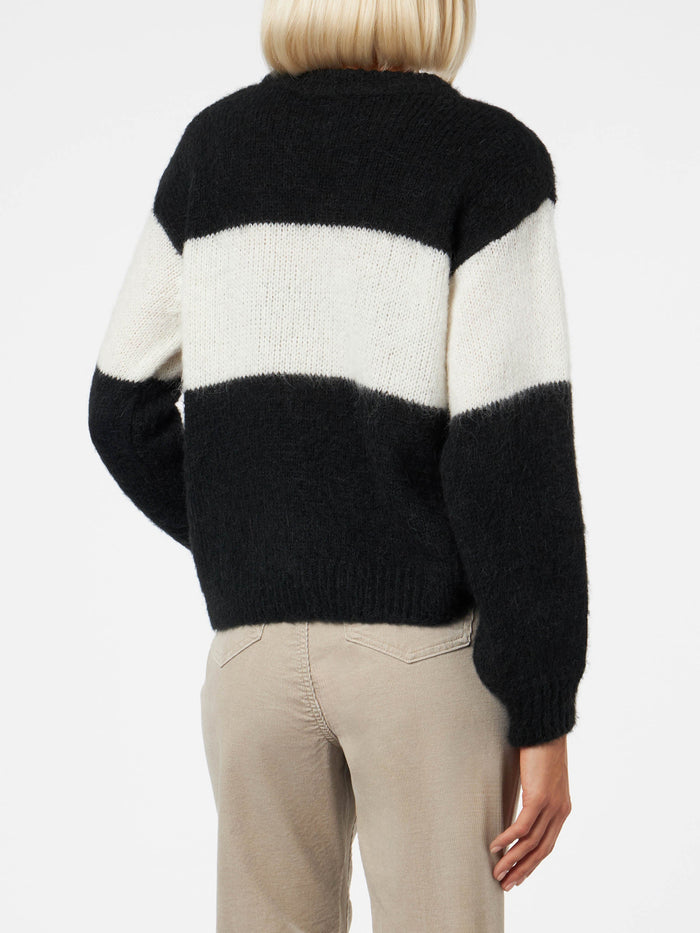 Black Fuchsia Après Chic Jacquard Danya Soft Sweater