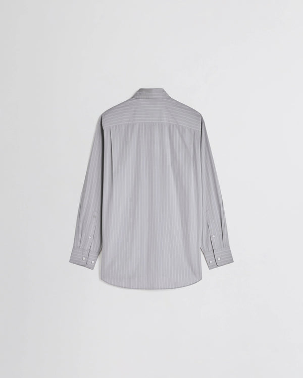 Phoebe Philo مقلم قطن قميص — رمادي