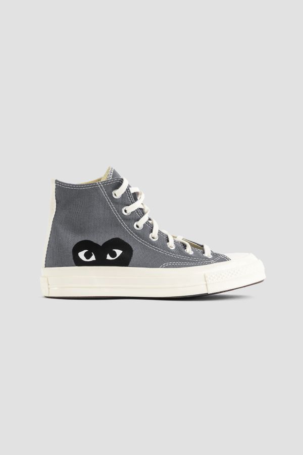 Comme Des GarçOns Play تشاك تايلور حذاء رياضي عالي الساق — رمادي