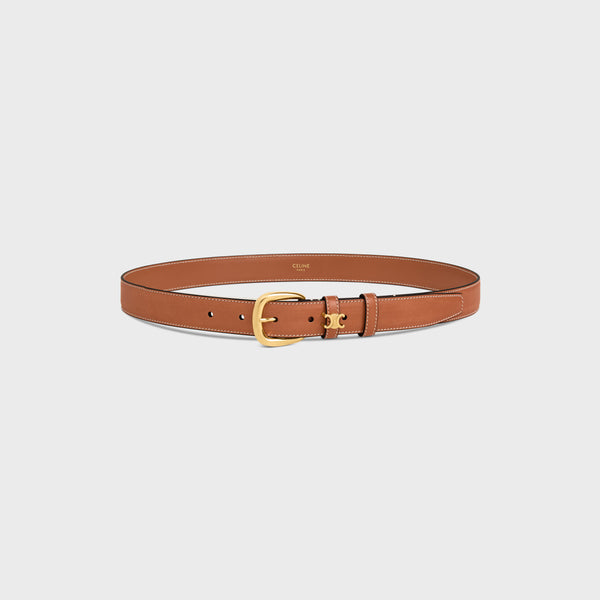 Celine Leather Belt — Brown