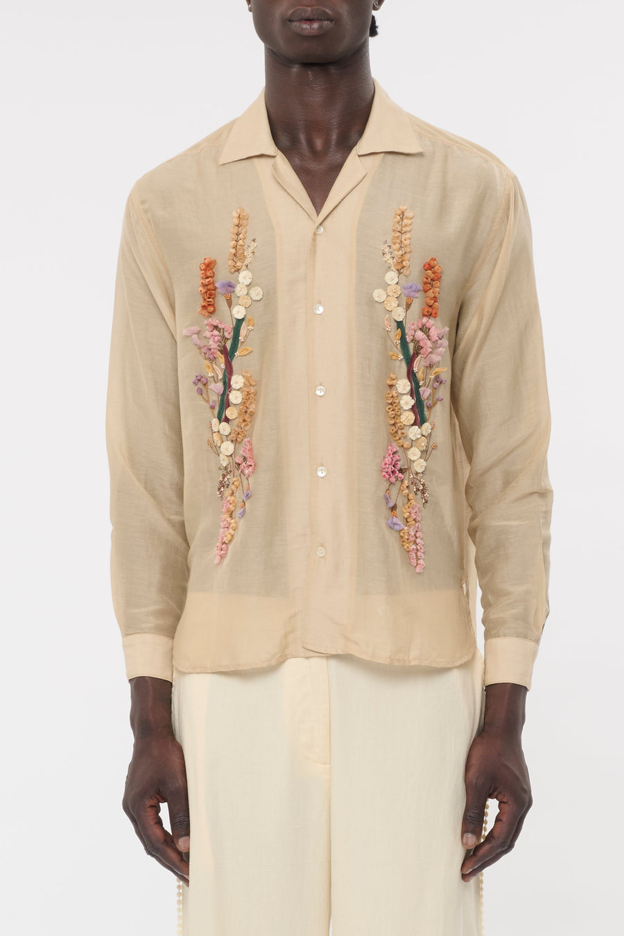 Baziszt Beauly Shirt — Beige