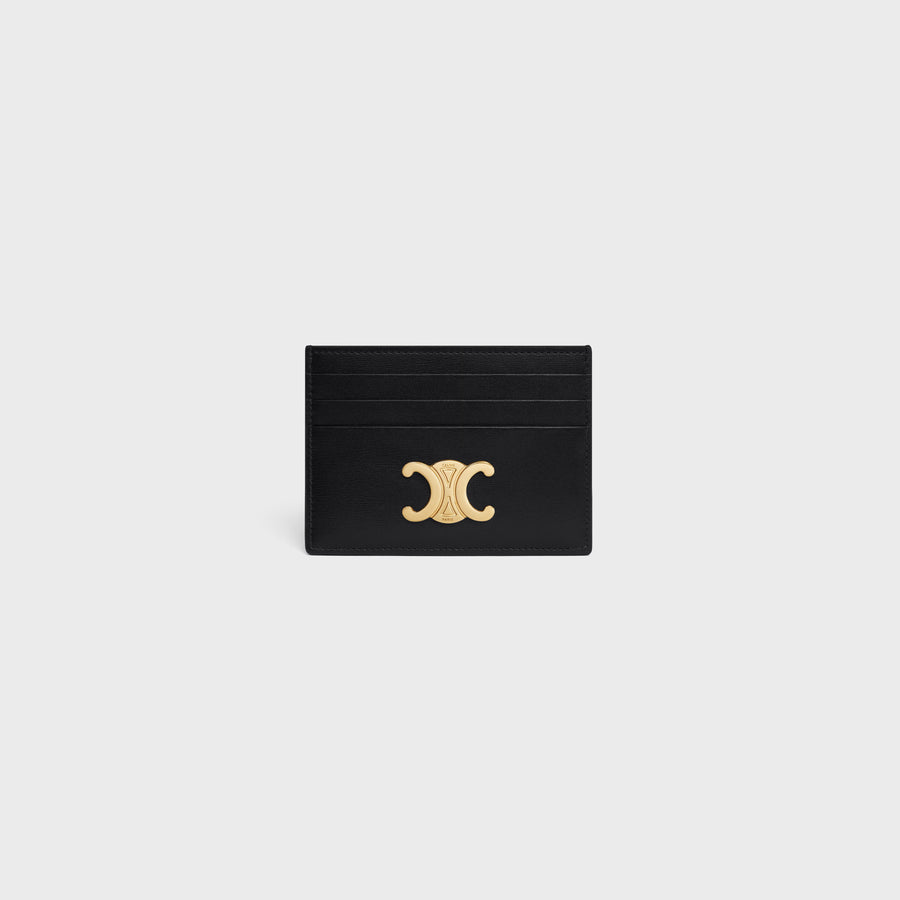 Celine Triomphe Card Case — Black