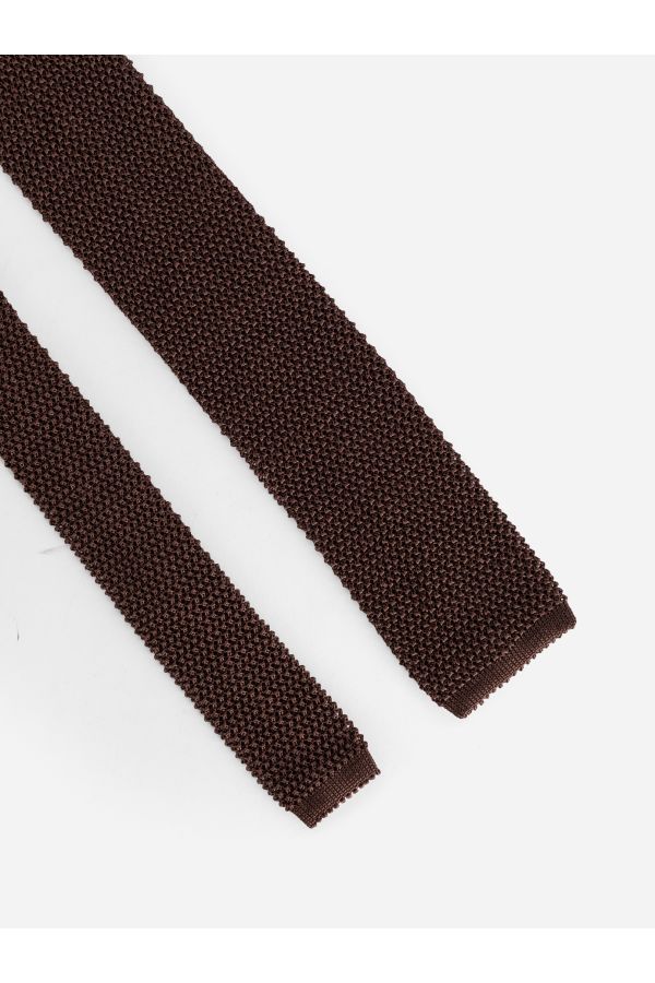 Studio Nicholson Knitted Necktie — Brown