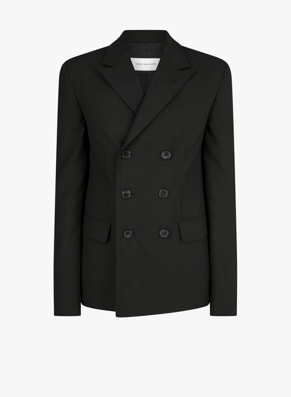 Dries Van Noten Veste Bent Blazer — Black