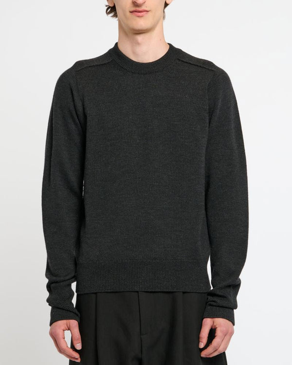 كنزة Studio Nicholson Crewneck حياكة — رمادي
