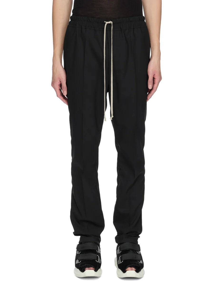 Rick Owens رباط صوف بنطلون — أسود