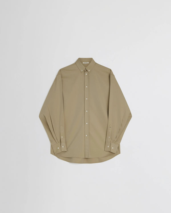 Phoebe Philo Button-Down Collar Shirt — Beige