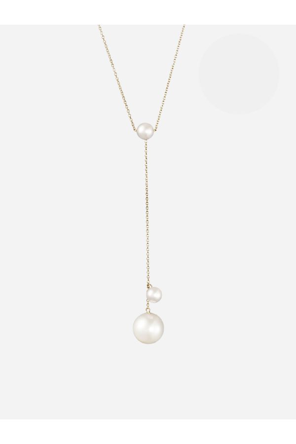 Sophie Bille Brahe Trois Moon Necklace — White