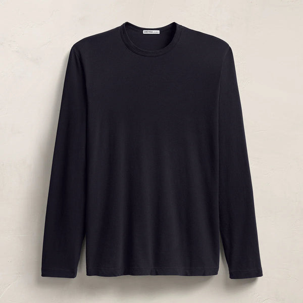 James Perse Longsleeve Crewneck T-Shirt — Navy